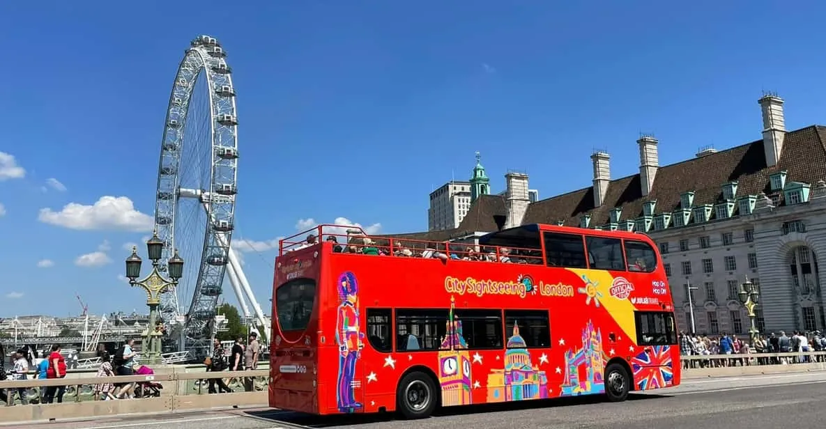 London: City Sightseeing Hop-On Hop-Off Bus Tour with River Cruise, London