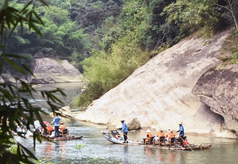 Bamboo Rafting, Munnar