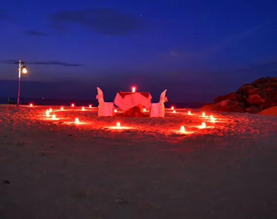 Beach Candle Light Dinner, Alleppey