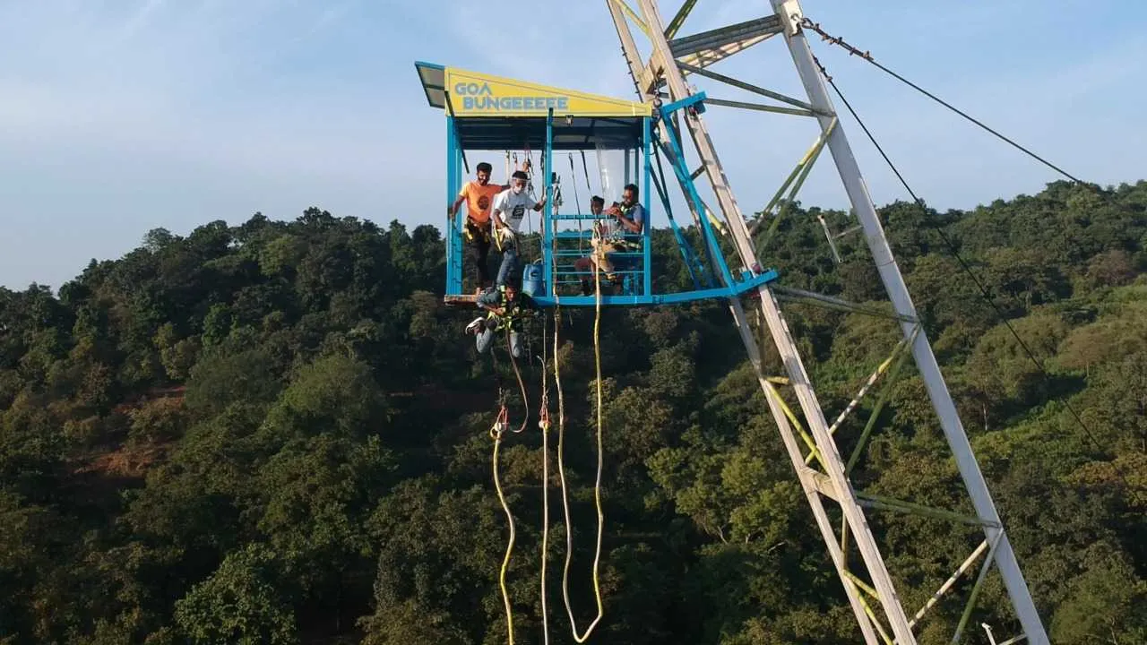 Bungee at Mayem Lake, North Goa
