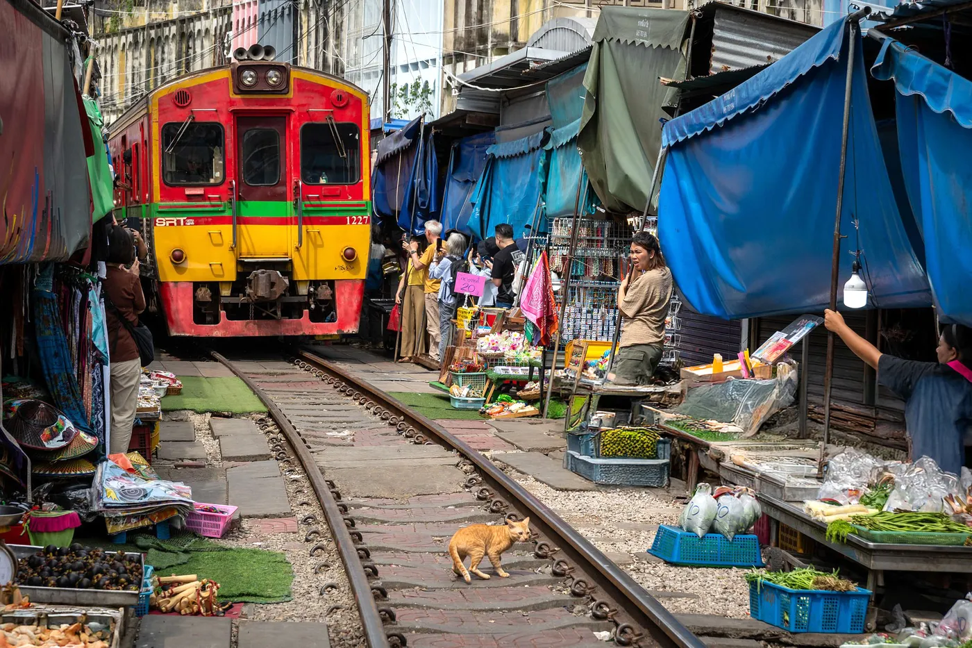 Damnoen Saduak Market and Maeklong Railway Market, Bangkok