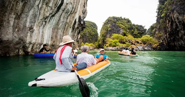 Phang Nga, by canoe