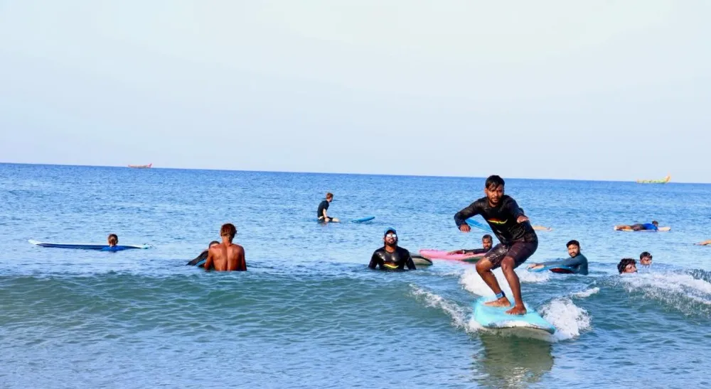 Surfing Session, Varkala