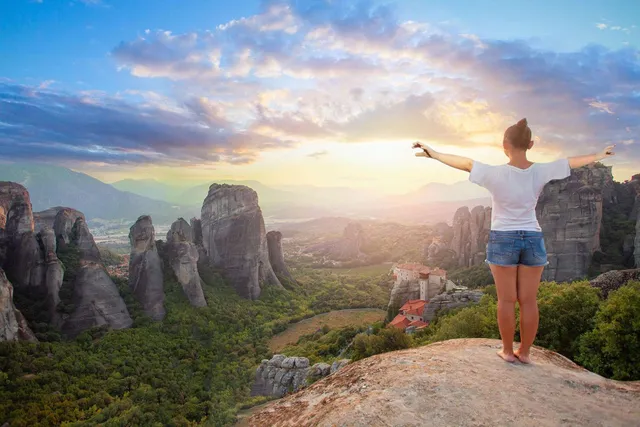 Meteora monasteries day