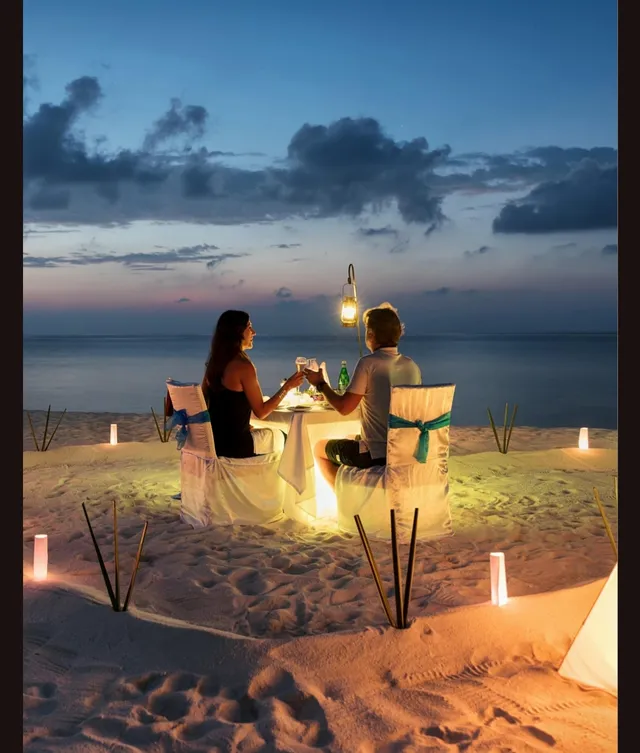 Arabian Sea: Romantic Candlelight Shoreline Dinner