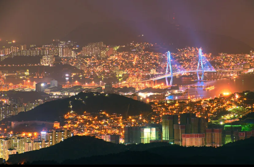 Busan: Enchanting Nighttime Panorama Journey, Busan