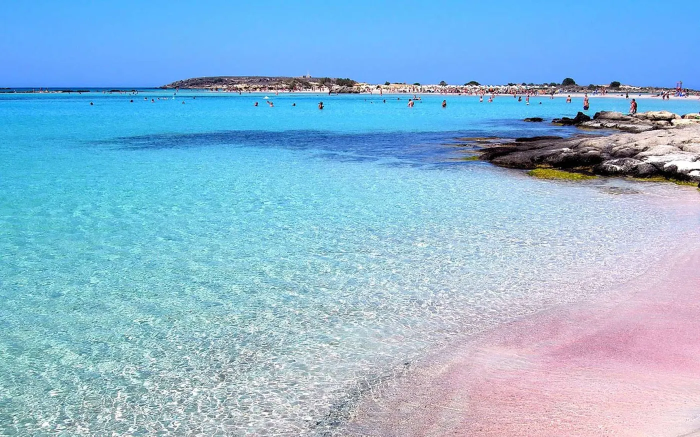 Chania: Pink Beach & Village Wine Escape, Crete
