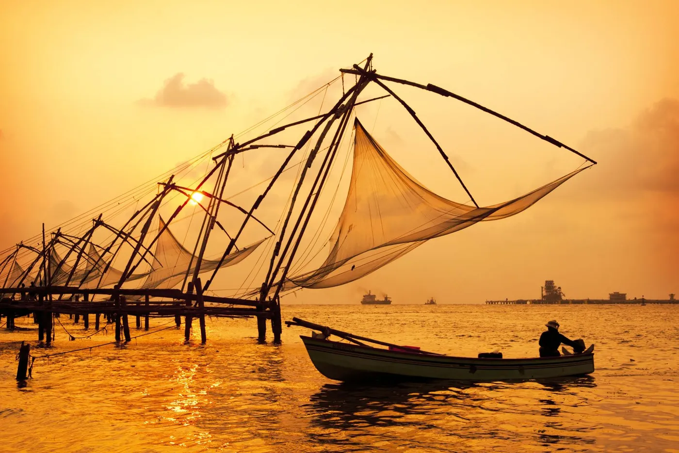 Visit Chinese Fishing Nets, Kochi