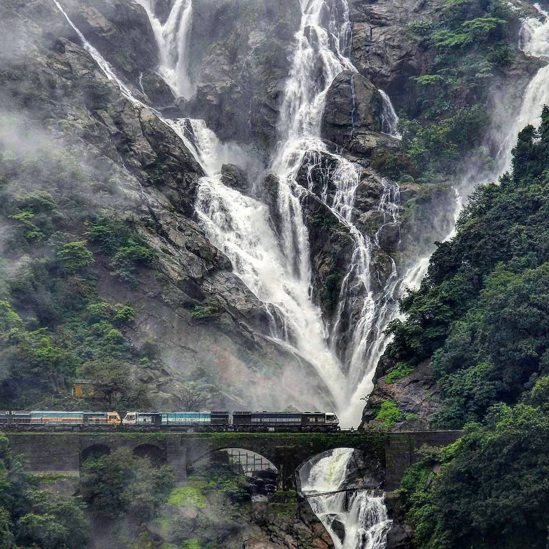 Visit Dudhsagar Falls, South Goa