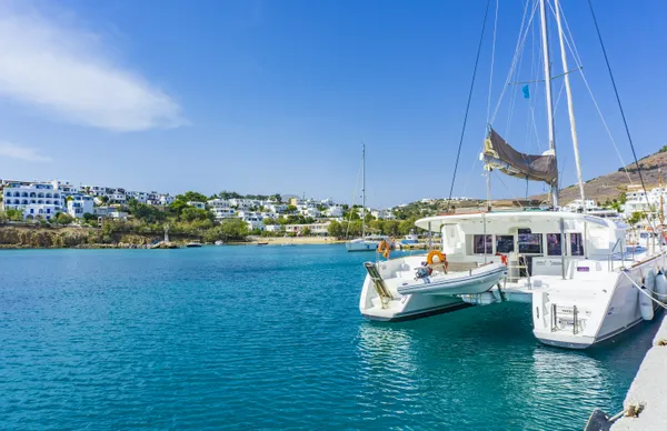 Catamaran — Santorini From the Sea